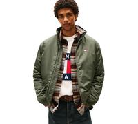 Tommy Jeans Veste Mi-Saison Homme Essential Padded avec Col Montant, Vert (Pewter Green), S