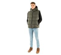 Tommy Jeans Veste sans Manches Homme Essential Down Vest à Capuche, Vert (Pewter Green), 4XL