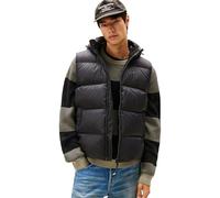 Tommy Jeans Veste sans Manches Homme Essential Down Vest avec Capuche, Noir (Black), L