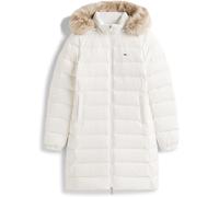 Tommy Jeans Women's Long Puffer Jacket Écru 14 (L) Female