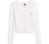 Tommy Jeans Women's Poinelle Cardigan Écru 10 (S) Female