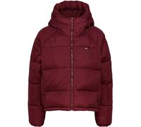 Tommy Jeans Women's Recycled Hooded Short Puffer Jacket Rouge Profond 8 (XS) Female