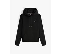 Tommy Jeans Sweat à Capuche Femme Flag Regular Fit, Noir (Black), XL