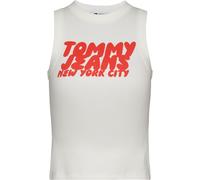 Tommy Jeans Women's Slim Tank Top Vest Écru 12 (M) Female