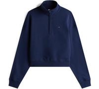 Tommy Jeans Women's Tj Flag Quarter-Zip Fleece Marine 10 (S) Female