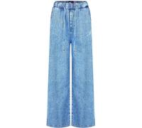 Tommy Jeans Women's Twill Denim Long Palazzo Trousers Denim Moyen L Female