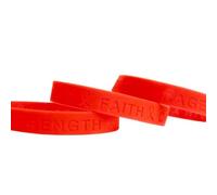 Tommy K Products Bracelets de sensibilisation multicolores - Rouge, bleu, vert, jaune, orange, charité, travail, espoir, foi, force, courage, Adult Standard, Silicone, Pas de gemme