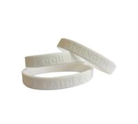 Tommy K Products Bracelets de sensibilisation multicolores - Rouge, bleu, vert, jaune, orange, charité, travail, espoir, foi, force, courage, Adult Standard, Silicone, Pas de gemme