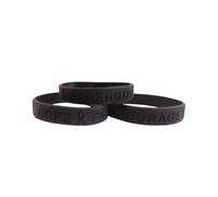 Tommy K Products Bracelets de sensibilisation multicolores - Rouge, bleu, vert, jaune, orange, charité, travail, espoir, foi, force, courage, Adult Standard, Silicone, Pas de gemme