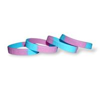 Tommy K Products Lot de 4 bracelets en silicone bleus et roses pour sensibilisation à la perte d'un enfant SIDS