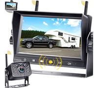 Tomoia Caméra de recul sans Fil WiFi étanche 7" LCD Split Monitor Touch Key Screen DVR Recorder Système de Vue arrière pour Camping-Car, Van Camion T5