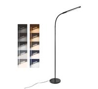Tomons Lampadaire LED, Contrôle Tactile, Luminosité et Température de Couleur Réglables, avec Minuterie et Fonction Mémoire