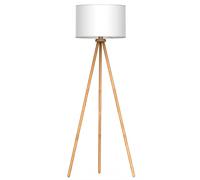 tomons Lampadaire Sur Pied LED en Bois à Trépied Blanc Protection Des Yeux Lecture Lampe à Pied du Design Moderne Nordique pour Salon Chambre Bureau