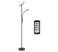 tomons Lampadaire sur Pied Salon, Lampadaire LED Dimmable en Continu, Lampadaire Télécommande avec Lampe de Lecture Réglable, 3 Températures de Couleur, Lampe sur Pied pour Salon, Chambre, 30W