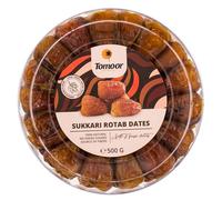 Tomoor Sukkari Rotab Dates de qualité supérieure, dorées, extra douces et sucrées, parfaites pour le café arabe, 500 g
