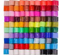 Tomorotec Lot de 100 pièces en argile polymère 82 couleurs, kit de démarrage avec outils, four, pâte à modeler, pâte à modeler, non toxique pour la sculpture