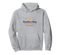 Tomorrow Needs You : Another Day, Another Chance Inspiration Sweat à Capuche, Unisexe pour Adultes, Gris Chiné, S