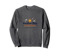 Tomorrow Needs You : Another Day, Another Chance Inspiration Sweatshirt, Unisexe pour Adultes, Chiné Foncé, S