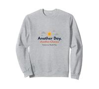 Tomorrow Needs You : Another Day, Another Chance Inspiration Sweatshirt, Unisexe pour Adultes, Gris Chiné, S