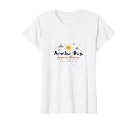 Tomorrow Needs You : Another Day, Another Chance Inspiration T-Shirt, Femme, Blanc, S