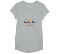 Tomorrow Needs You : Another Day, Another Chance Inspiration T-Shirt, Fille, Gris Chiné, S