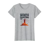 Tomorrow Needs You : Vaut la Peine de se Battre pour l'art inspirant T-Shirt, Femme, Gris Chiné, XXL