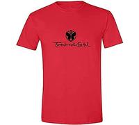 Tomorrowland Short Sleeve T-Shirt Adult T-Shirt Cool Printed Men's T Shirt Pure Color Printing T Shirt Red XXL