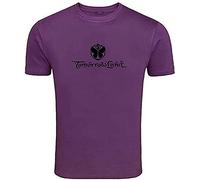 Tomorrowland Short Sleeve T-Shirt Adult T-Shirt Cool Printed Men's T Shirt Pure Color Printing T Shirt Purple XL