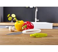 Tomorrow's Kitchen 4662660 Couteau/brosse à légume en Acier Inoxydable Blanc/Vert 25 x 10 x 10 cm