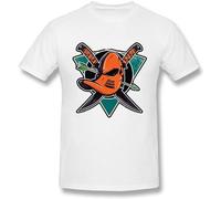 TOMORROWS Men's Cincinnati Mighty Ducks Logo White T Shirtarge T-Shirts White XXL