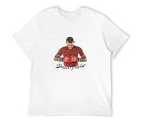 TOMORROWS Men's Dustin Poirier American Printed Fighter Professional Colour T-Shirts White XXL