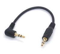Tomost Câble Audio 3,5 mm 90 Degrés 3,5 Mâle Vers Mâle Adaptateur Casque Auxiliaire Jack Stéréo Pour Voiture, Smartphones, Tablettes, MP3, Echo