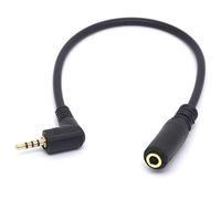 Tomost Câble Audio coudé de 2,5 mm mâle vers 3,5 mm Femelle, 4 pôles 2,5 mm vers 3,5 mm Femelle