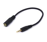 Tomost Câble convertisseur audio 4 pôles mâle 2,5 mm vers femelle 3,5 mm (20 cm)
