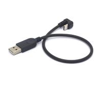 Tomost Câble de chargement USB de type C 180 degrés en forme de U USB-C vers USB A mâle C Câble de synchronisation et de chargement Câble de jeu Extension de convertisseur (30 cm)
