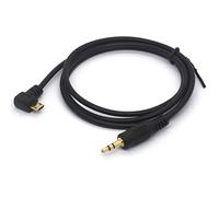 Tomost Câble micro USB à 90° vers 3,5 mm pour voiture - Adaptateur de sortie audio auxiliaire (micro USB vers câble stéréo 3 pôles 1/8)