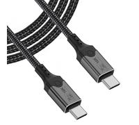 Tomost Câble USB C 80 Gbit/s compatible avec Thunderbolt 5 - Prend en charge 240 W PD - Charge rapide 16K/8K @ 60 Hz - Affichage vidéo pour MacBook Thunderbolt 4/USB4, concentrateur, station