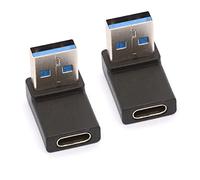 Tomost Lot de 2 adaptateurs femelles de type C vers le bas coudé USB C 3.1 vers connecteur femelle standard 3.0 pour câble, tablette, clavier, souris, clé USB
