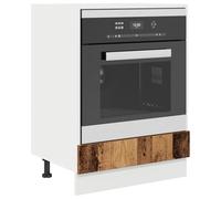 Tomostar Armoire à Four, Meuble pour Four Meuble Bas de Cuisine Bois Vieilli 60x46x81.5 cm Bois Reconstitué