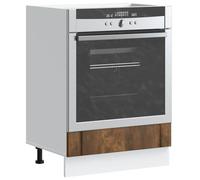 Tomostar Armoire à Four, Meuble pour Four Meuble Bas de Cuisine Lucca chêne fumé Bois d'ingénierie 60x46x81,5 cm