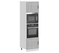 Tomostar Armoire à Four, Meuble pour Four Meuble Bas de Cuisine Lucca Sonoma Gris Bois d'ingénierie 60x57x207 cm
