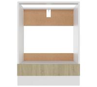 Tomostar Armoire à Four, Meuble pour Four Meuble Bas de Cuisine Lyon Chêne Sonoma 60x46x81,5 cm
