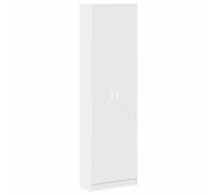 Tomostar Armoire à Porte, Armoire Dressing de Rangement Penderie Chambre avec étagère Blanc 55 x 25 x 189 cm Bois d'ingénierie