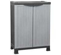 Tomostar Armoire de Rangement de Jardin, Armoire Bas à Outils Extérieur en Plastique 68x39x92 cm