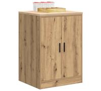 Tomostar Armoire de Rangement Garage, Établi Atelier Garage Armoire à Outils Basse avec Plan de Travail chêne Artisanal 60x51x85 cm Bois de pin