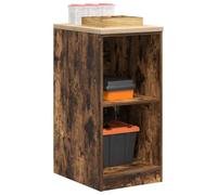 Tomostar Armoire de Rangement Garage, Établi Atelier Garage Armoire à Outils Basse avec Plan de Travail chêne fumé 40x51x85 cm Bois pin