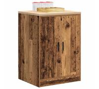 Tomostar Armoire de Rangement Garage, Établi Atelier Garage Armoire à Outils Basse avec Plan de Travail Vieux Bois 60x51x85 cm Bois pin