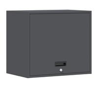 Tomostar Armoire Murale de Rangement Garage, Armoire Suspendue à Outils en Métal pour Atelier Garage Anthracite 60x40x53 cm