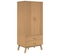 Tomostar Armoire Penderie, Armoire Dressing Meuble de Rangement Placard pour Vêtement Garde-Robe Olden Marron 76,5x53x172 cm Bois Massif de pin