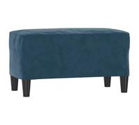 Tomostar Banc Bout de Lit, Banc Banquette Bleu 70x35x41 cm Velours